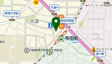 寺田町こう整形外科の地図画像