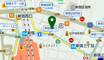 にしたんARTクリニック新宿の地図画像