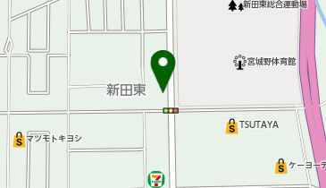 東あおば整形外科スポーツ・リハビリクリニックの地図画像