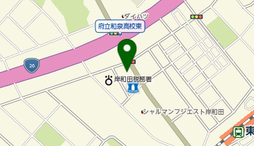 ハーブ岸和田眼科の地図画像