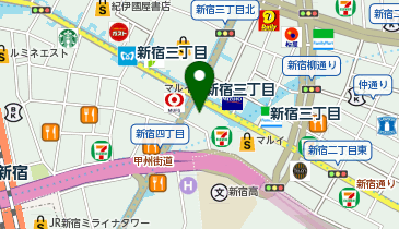 TCB東京中央美容外科 新宿三丁目院の地図画像