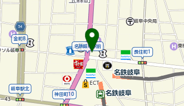 TCB 東京中央美容外科・TCB スキンクリニック 岐阜院の地図画像