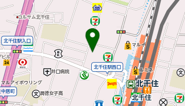 湘南美容クリニック北千住院の地図画像