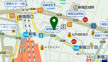 銀座美容外科クリニック 新宿院の地図画像