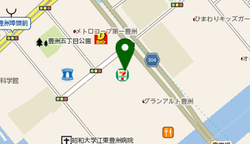 湘南美容クリニック豊洲院の地図画像