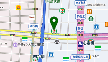 心斎橋美容外科クリニックRの地図画像