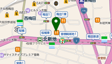 大阪上野クリニックの地図画像