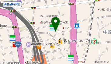 ゴリラクリニック 大阪梅田院の地図画像