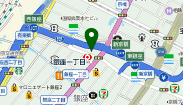 X CLINIC 銀座院・医科の地図画像