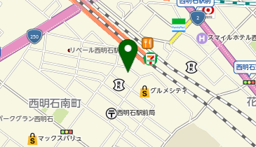 西明石佐々木皮ふ科の地図画像