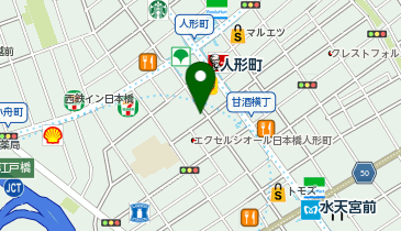 こころとからだのケアクリニック人形町の地図画像