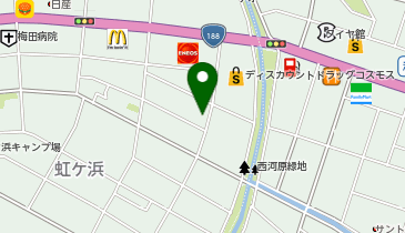 虹ケ浜整形外科クリニックの地図画像