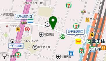 TCB東京中央美容外科 北千住院の地図画像