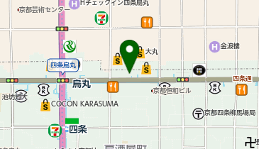 TCB 東京中央美容外科・TCB スキンクリニック 京都四条院の地図画像