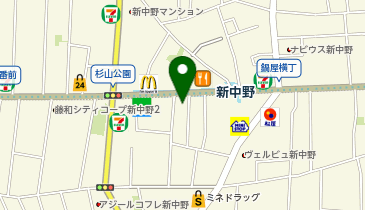 スポーツ&整形外科中野の地図画像