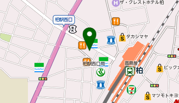 かしわ駅前糖尿病・甲状腺内科クリニックの地図画像