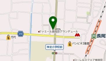 長岡京はら耳鼻咽喉科の地図画像