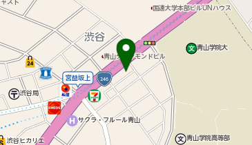 皮膚科形成外科青山の地図画像
