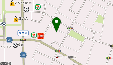 しらい健康クリニック泉中央の地図画像