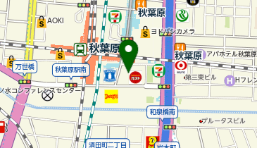 秋葉原・胃と大腸肛門の内視鏡クリニックの地図画像
