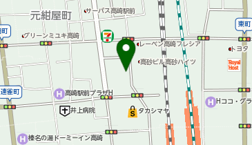 高崎TAクリニックの地図画像