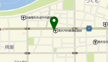 清水内科循環器医院の地図画像
