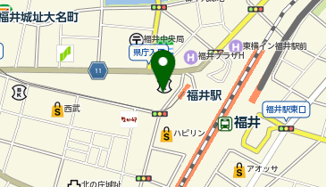 TCB東京中央美容外科 福井院の地図画像