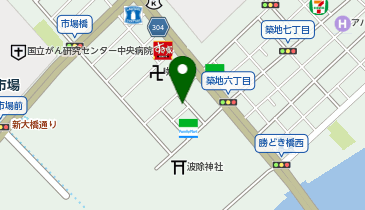 築地在宅診療所・医科の地図画像