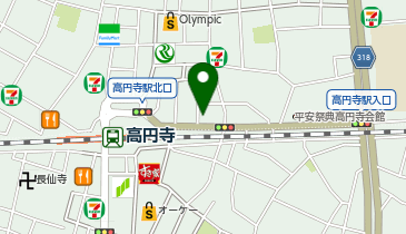 高円寺駅前整形外科リハビリテーションクリニックの地図画像