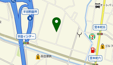 はんだ白雪皮フ科の地図画像