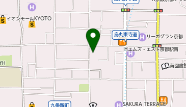 京都耳鼻咽喉音聲手術医院 京都駅前院の地図画像
