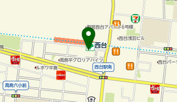 西台クローバー皮膚科の地図画像