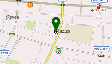 足立医院の地図画像