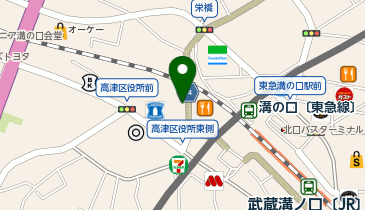 はまゆり糖・生活習慣病クリニック 溝の口の地図画像