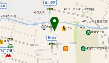 おおふな皮ふ科の地図画像