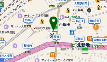 西梅田シティクリニックの地図画像