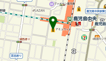 鹿児島中央駅耳鼻日帰り手術クリニックの地図画像
