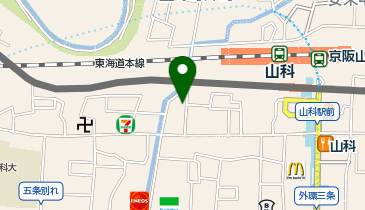 山科駅前おかだクリニックの地図画像