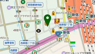 新宿駅前 精神科・心療内科・内科 おおかみこころのクリニックの地図画像