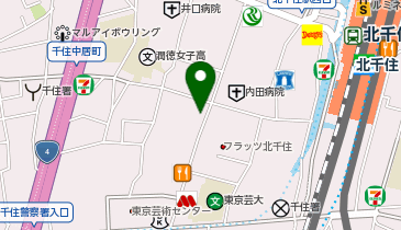 北千住ARTクリニックの地図画像