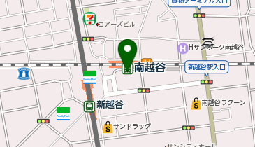 乳腺レディースクリニック越谷の地図画像
