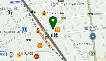 川越耳科学クリニックの地図画像