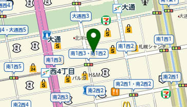 AND美容外科札幌院の地図画像