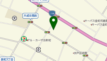 五軒町診療所の地図画像