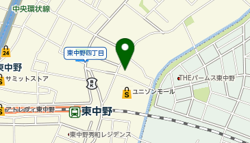 東中野皮フ科クリニックの地図画像