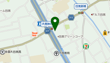 目黒の大鳥神社前クリニックの地図画像