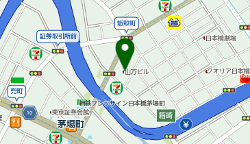 日本橋プライマリーヘルスケアクリニックの地図画像