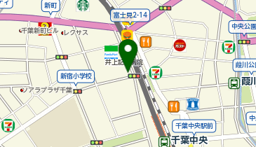 たびするクリニック千葉の地図画像