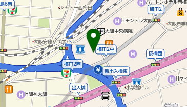 西梅田静脈瘤・痛みのクリニックの地図画像