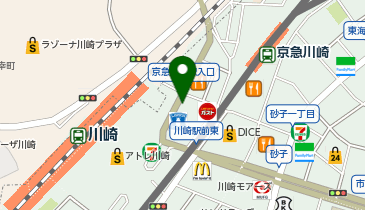 川崎駅東口内科クリニック・アレルギー科・小児科の地図画像